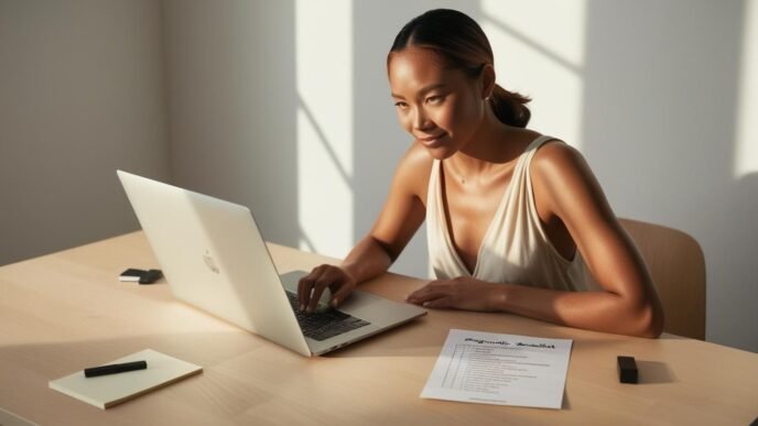 Person seated at a desk troubleshooting a computer with a notepad and tools nearby, showing a focused effort to diagnose PC issues without visible branding or interface elements.
